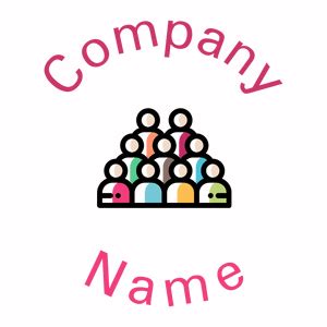 crowd logo design.
